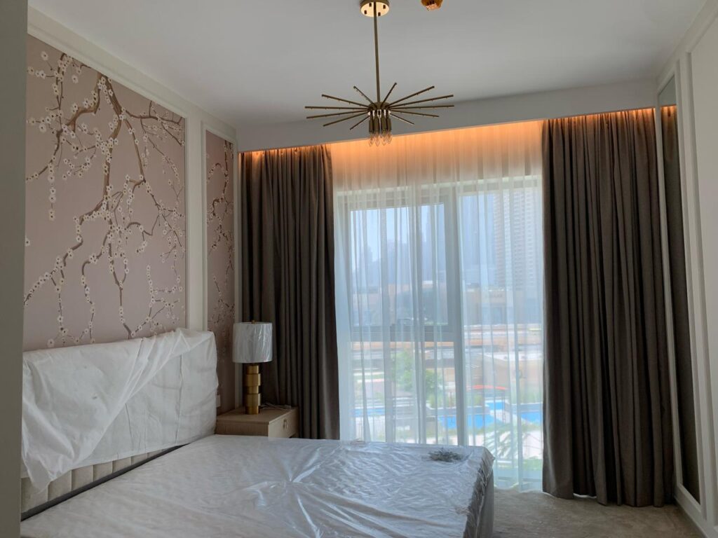 Blackout Curtain with sheer curtain combination